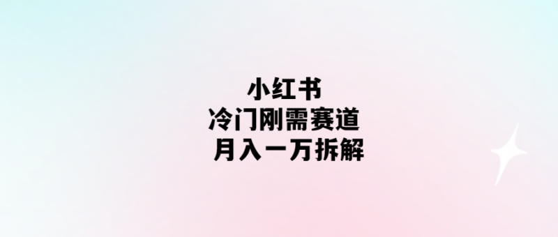 小紅書冷門賺錢攻略：月入一萬解析！-愛分享導(dǎo)航
