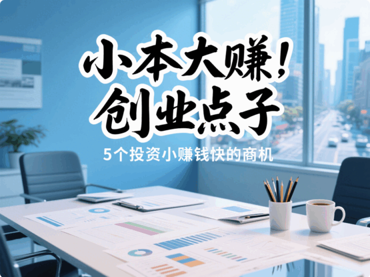 小本生意大利潤:5個投資小賺錢快的創業點子-愛分享導航