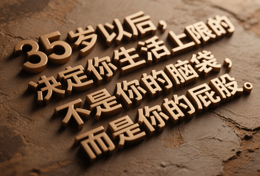 圖片[1]-35歲以后，決定你生活上限的，不是你的腦袋，而是你的屁股