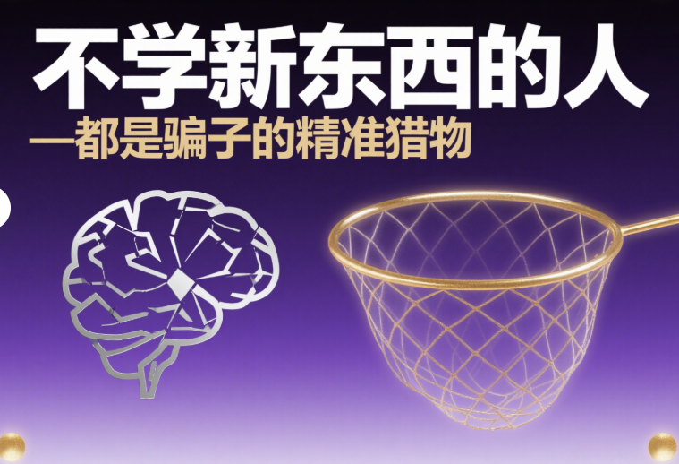 不學新東西的人-都是騙子的精準獵物-愛分享導航